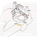 Mitsubishi OEM Trunk Floor Board for Evo 7/8/9 without CD Changer (MR572609)