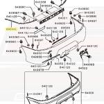 Mitsubishi OEM Rear Bumper Support Bracket for Evo 7/8/9