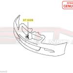 Mitsubishi Front Bumper Diamond Emblem - Evo 8