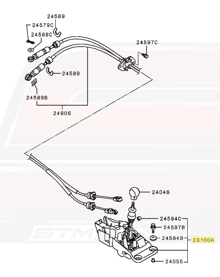 Mitsubishi OEM Gear Shift Lever for Evo 8/9 (MN168249)
