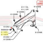 Mitsubishi Fender Brackets - Evo 7/8/9