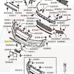 Mitsubishi OEM Front Bumper Insert for Evo 7 (MR957826) *Discontinued*