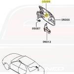 Mitsubishi OEM Gas Door Pop Clip (MR970563)