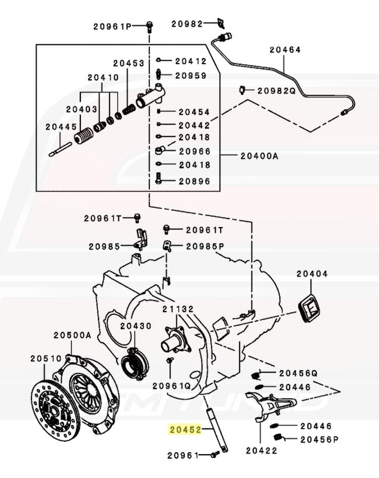 Mitsubishi OEM Clutch Release Shaft for Evo 8/9/X (MR980758)