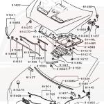 Mitsubishi OEM Hood Latch Bolt for Evo X (MS240198)