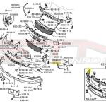 Mitsubishi OEM Bumper Retaining Clip Screw for Evo 7/8/9/X (MS452393)