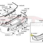 Mitsubishi OEM Bumper Retaining Clip Screw for Evo 7/8/9/X (MS452393)