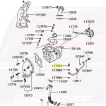 Mitsubishi OEM Turbo Oil Feed 12mm Eyebolt for Evo DSM (MS650013)