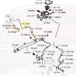 Mitsubishi OEM Throttle Body Water Line Hose Clamp for Evo 7/8/9 (MS660240)