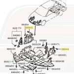 Mitsubishi OEM Splash Shield Clip for Evo 7/8/9 (MU000319)