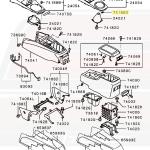 Mitsubishi OEM Center Console Clip for Evo 7/8/9 (MU000329)