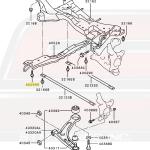 Mitsubishi OEM Front Crossmember Bolt for Evo 7/8/9