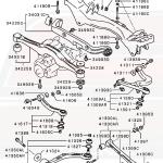 Mitsubishi OEM Rear Lower Suspension Nut for Evo 4-9 (MU431503)