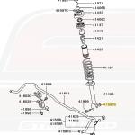 Mitsubishi OEM Rear Lower Suspension Nut for Evo 4-9 (MU431503)