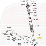 Mitsubishi OEM Rear Lower Suspension Nut for Evo 4-9 (MU431503)