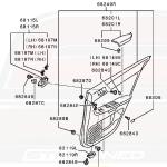 Mitsubishi OEM Speaker/Mirror Grommet (MU480032)
