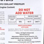 Mitsubishi Motors Long Life Coolant 1 Gallon (MZ320125)