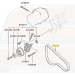 Mitsubishi OEM A/C Alternator Belt for 3000GT (MZ690263)