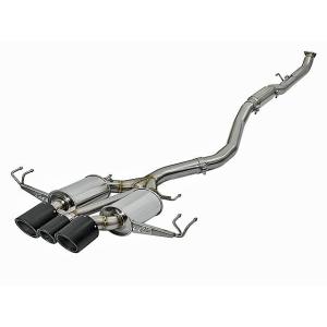 aFe POWER Takeda 2.5in to 2.25in 304SS Catback Dual-Exit - Carbon Fiber Tips