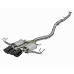 aFe POWER Takeda 2.5in to 2.25in 304SS Catback Dual-Exit - Carbon Fiber Tips