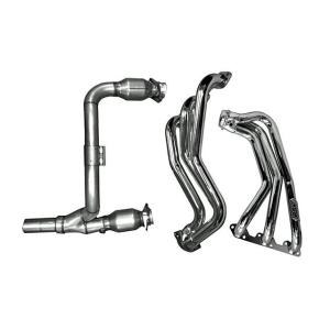 BBK Performance Long-Tube Headers with Cats - Chrome