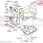 Mitsubishi Rear Timing Upper Under Cover - 1G DSM