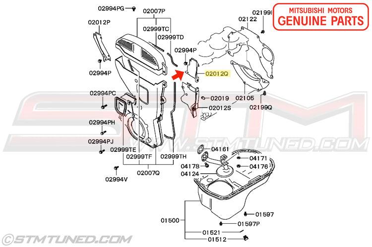 Mitsubishi Rear Timing Upper Under Cover - 1G DSM