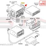 Mitsubishi Radio Mounting Bracket - 2G DSM (RH)