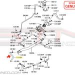 Mitsubishi Engine Oil Cooler Water Return Hose