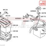 Mitsubishi Battery Tie Down Rod - Evo 7/8/9