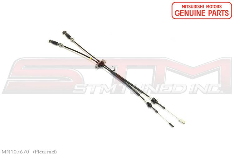 Mitsubishi OEM Shifter Cables for Evo 8/9 6-Speed MR (MR580533)