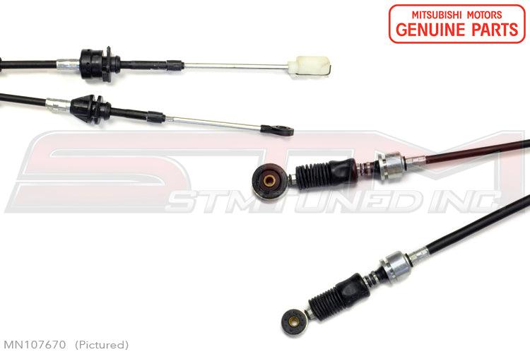 Mitsubishi OEM Shifter Cables for Evo 8/9 6-Speed MR (MR580533)