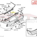 Mitsubishi Rear Bumper License Plate Bracket - Evo 8/9 USDM