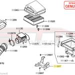 Mitsubishi OEM Air Box Bracket for Evo 8/9 (MN156291)