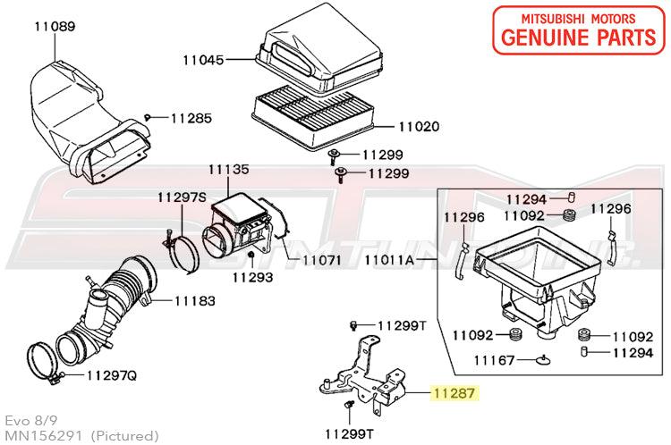 Mitsubishi OEM Air Box Bracket for Evo 8/9 (MN156291)