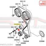 Mitsubishi Timing Belt Tensioner Pulley Bolt - Evo 4-9