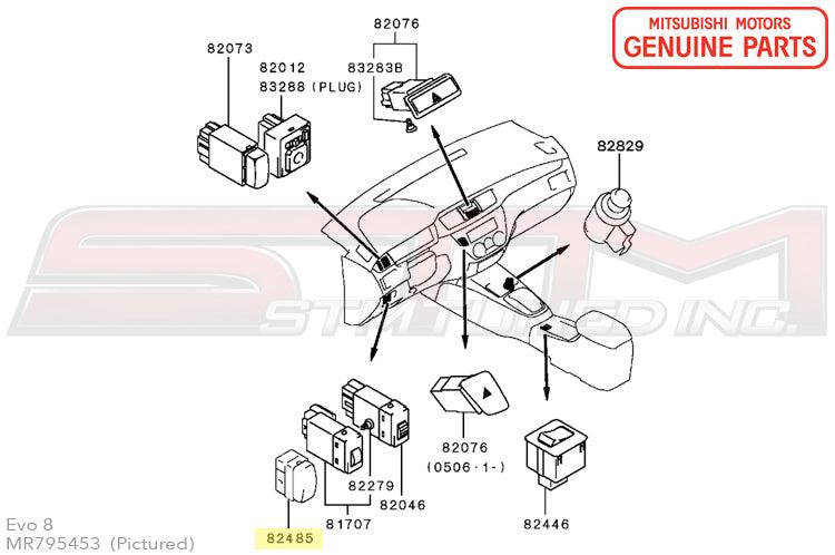 Mitsubishi Blank Instrument Panel Plug (ACD Delete) - Evo 7/8/9