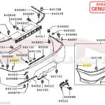 Mitsubishi Bumper Rivet (Silver) - Evo 7/8/9