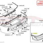 Mitsubishi Bumper Rivet (Silver) - Evo 7/8/9