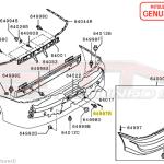Mitsubishi Bumper Rivet (Black) - Evo 8/9