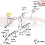 Mitsubishi OEM Front A Pillar Trim with Speaker Cover for Evo 7/8/9