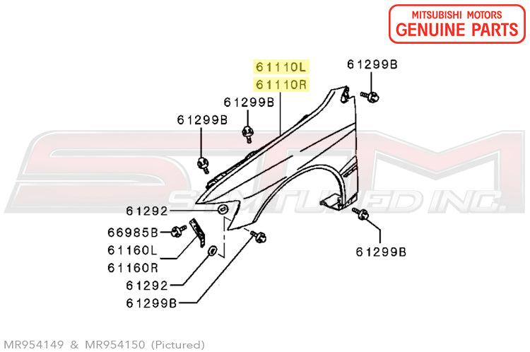 Mitsubishi Front Fender - Evo 7/8/9