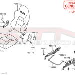 Mitsubishi Front Seat Bracket Bolt - Evo 7/8/9