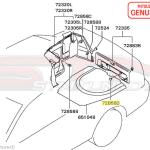 Mitsubishi Trunk Push Clip - Evo 7/8/9