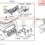 Mitsubishi Heater Blower Switch - Evo 8/9