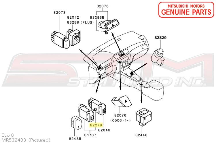 Mitsubishi Dimmer Switch Dash Light Bulb - Evo 8/9