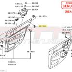 Mitsubishi Door Screw with Cap - Evo 7/8/9