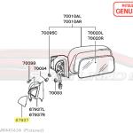 Mitsubishi Front Door Interior Mirror Trim Cover - Evo 7/8/9