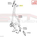Mitsubishi Front Seat Belt Cover - Evo 7/8/9