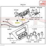 Mitsubishi HVAC Clip - Evo 8/9